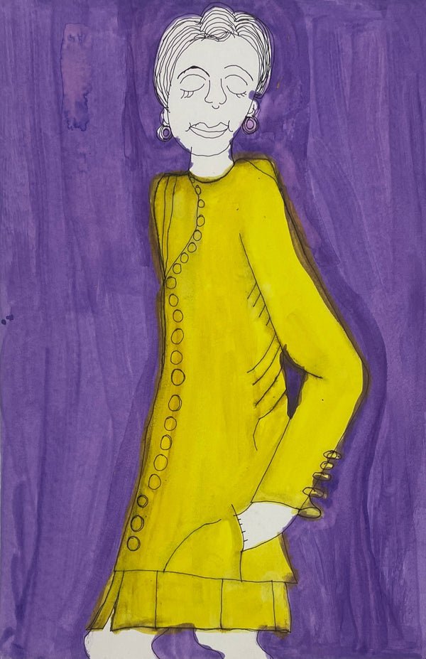 "Woman In Yellow Dress" by Chantell Donwell