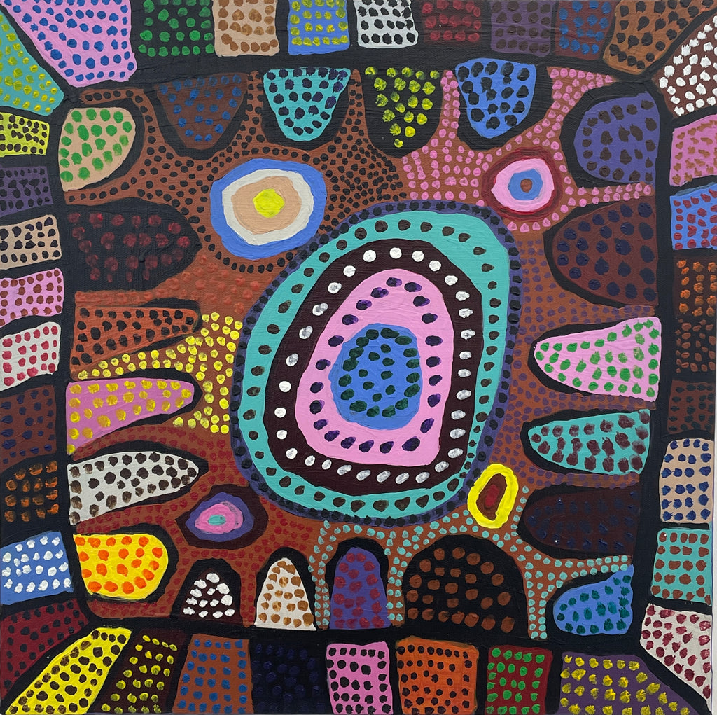 Multicolored Circular Shapes, by Alexis Young