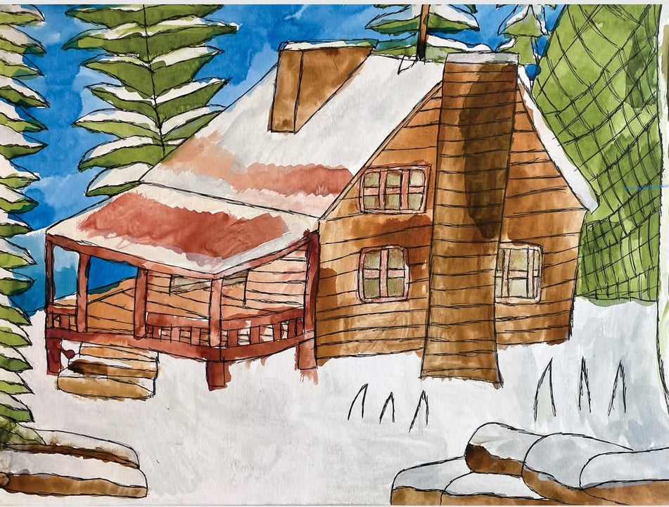 House In Winter, by John Peterson