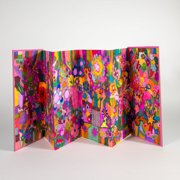 Flower Accordion Book, by Sabrina Jenkins